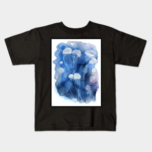 Jellyfishes on Yupo Paper Kids T-Shirt